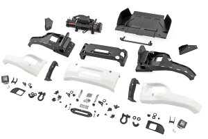 Chevrolet Silverado 1500 Bumper - Front - Rough Country - FXS - Summit White - '23-'26